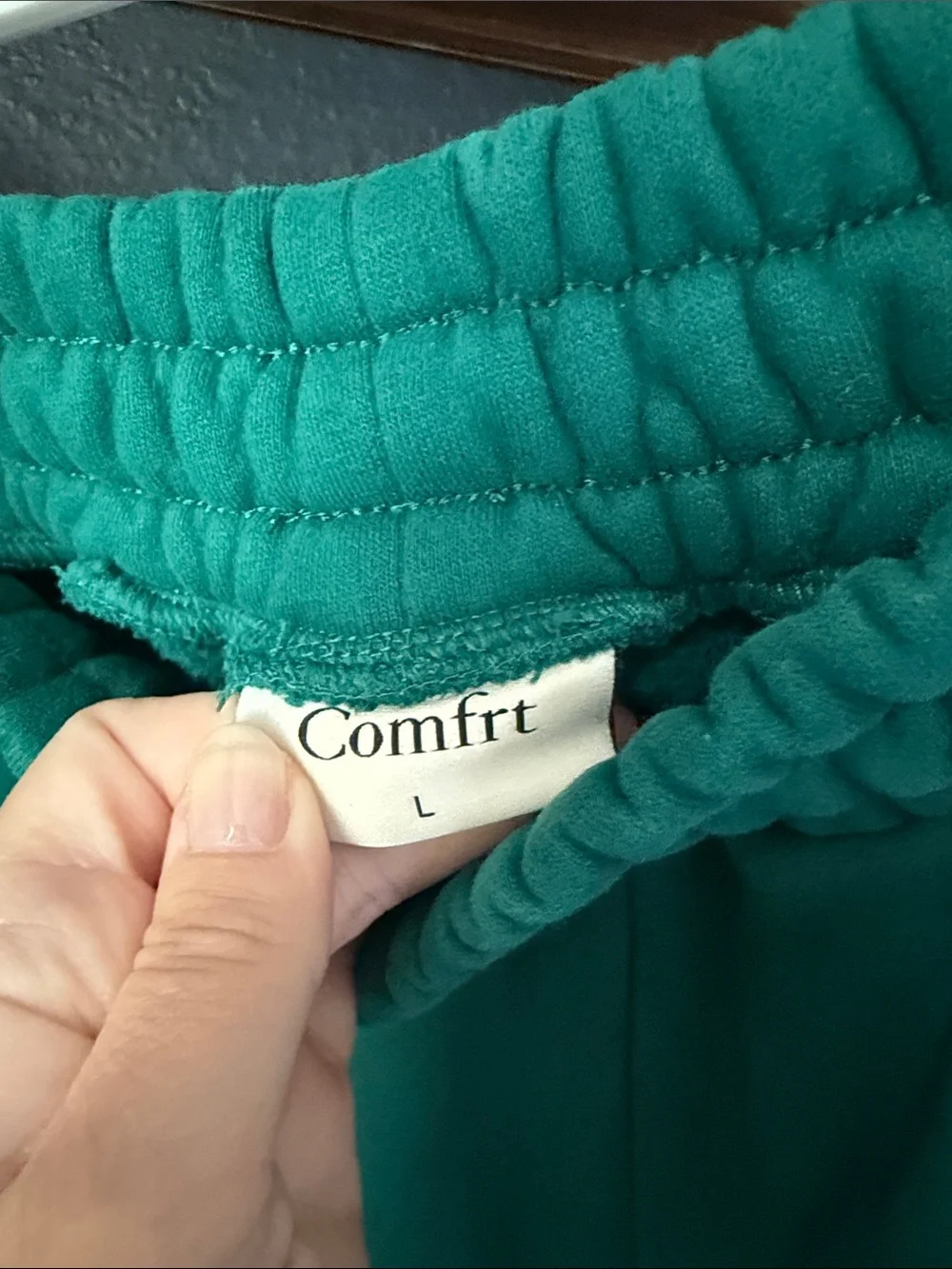 Comfrt Teal Green Jogger Sweatpants Bottoms - Picture 4 of 6